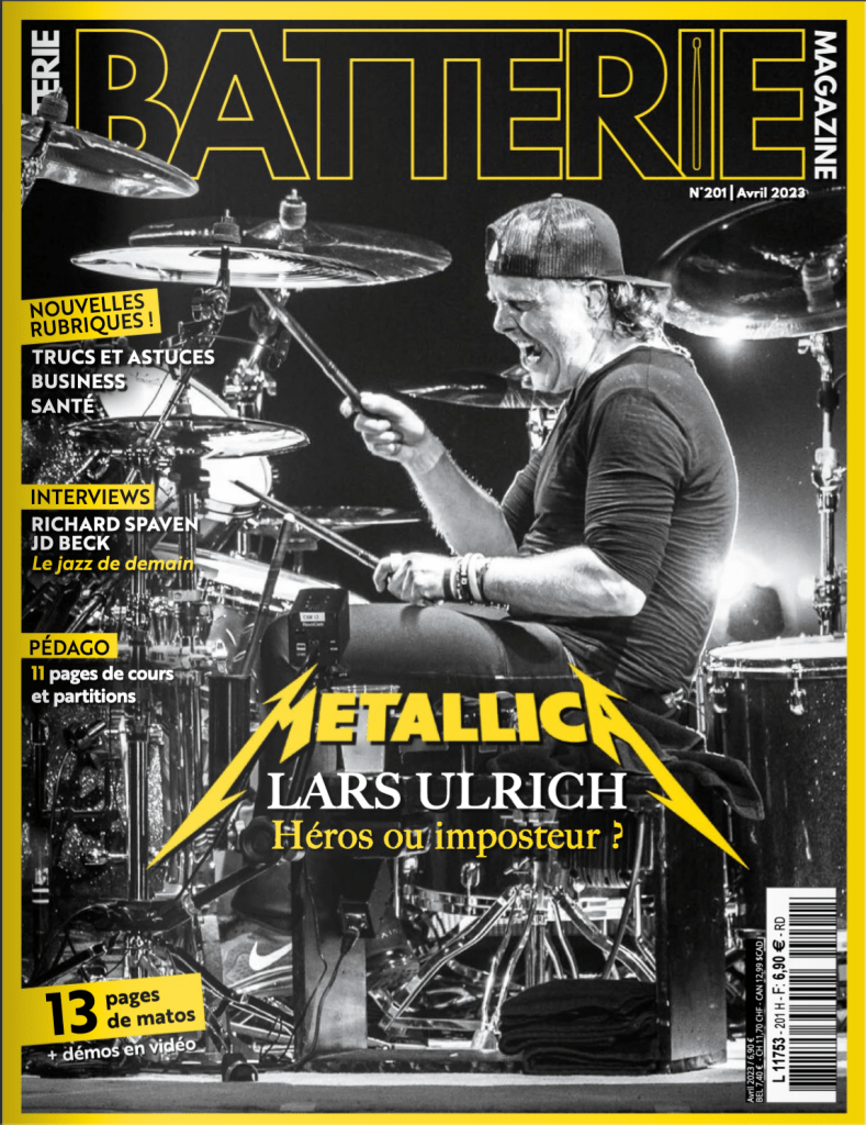 Première de couverture du numéro 201 de Batteur Magazine 